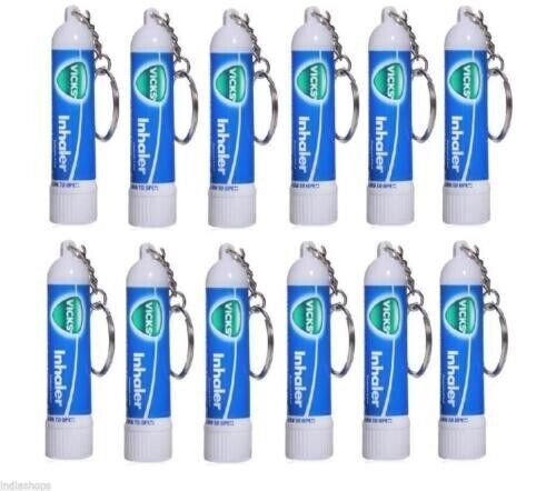 5X VICKS INHALER NASAL KEYRING FAST RELIEF COLD & COUGH & BLOCKED NOSE