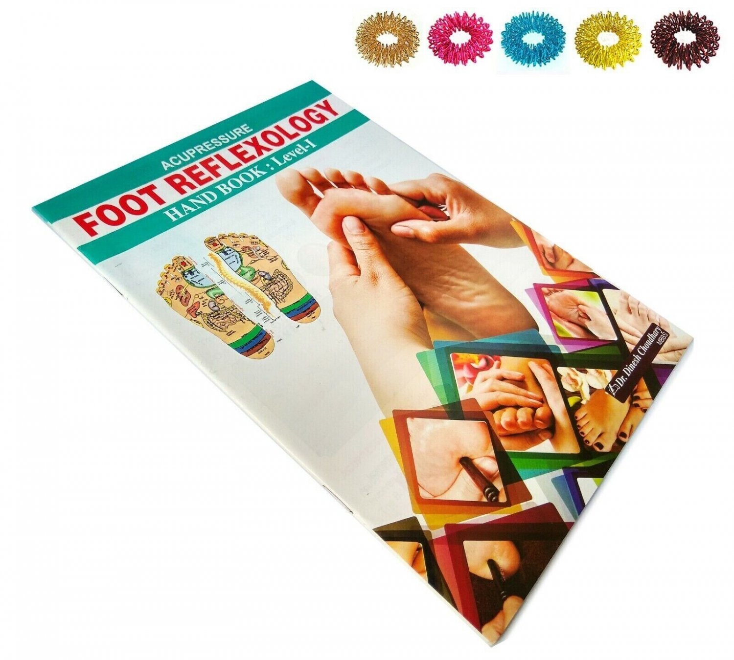 Acupressure Foot Reflexology Hand Book (Level - 1) + 5 Sujok Rings Free