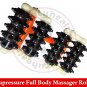 Acupressure 4 Car Wheels Body Pain Reliever Roller Massager + 5 Sujok Rings