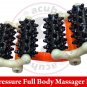 Acupressure 4 Car Wheels Body Pain Reliever Roller Massager + 5 Sujok Rings