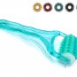 Acupressure Plastic Hand Held Full body Massage Roller + 5 Sujok Rings