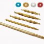 Sujok Probe Acupressure Brass Diagnostic Roller Jimmys Set (5 Types) +Free Rings
