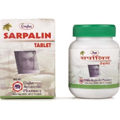Unjha Ayurvedic Sarpalin Tablet 30 Tablets Free Shipping