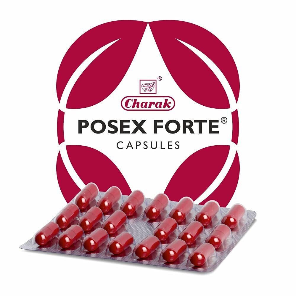 Charak Ayurvedic Posex Forte Capsule for Women Health 20 Capsules
