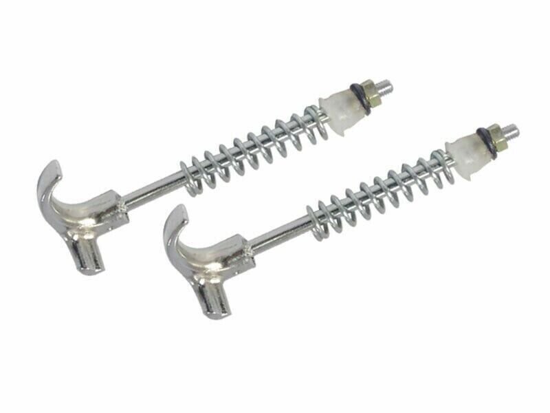VESPA VBB VLB VNC SIDE PANEL COWL HOOK - LEVERS CHROME PLATED SET OF 2