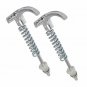 VESPA VBB VLB VNC SIDE PANEL COWL HOOK - LEVERS CHROME PLATED SET OF 2
