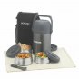 Borosil Insulated Stainless Steel 3Pcs Box(420mlX2+350ml) With Lunch Bag & Spoon