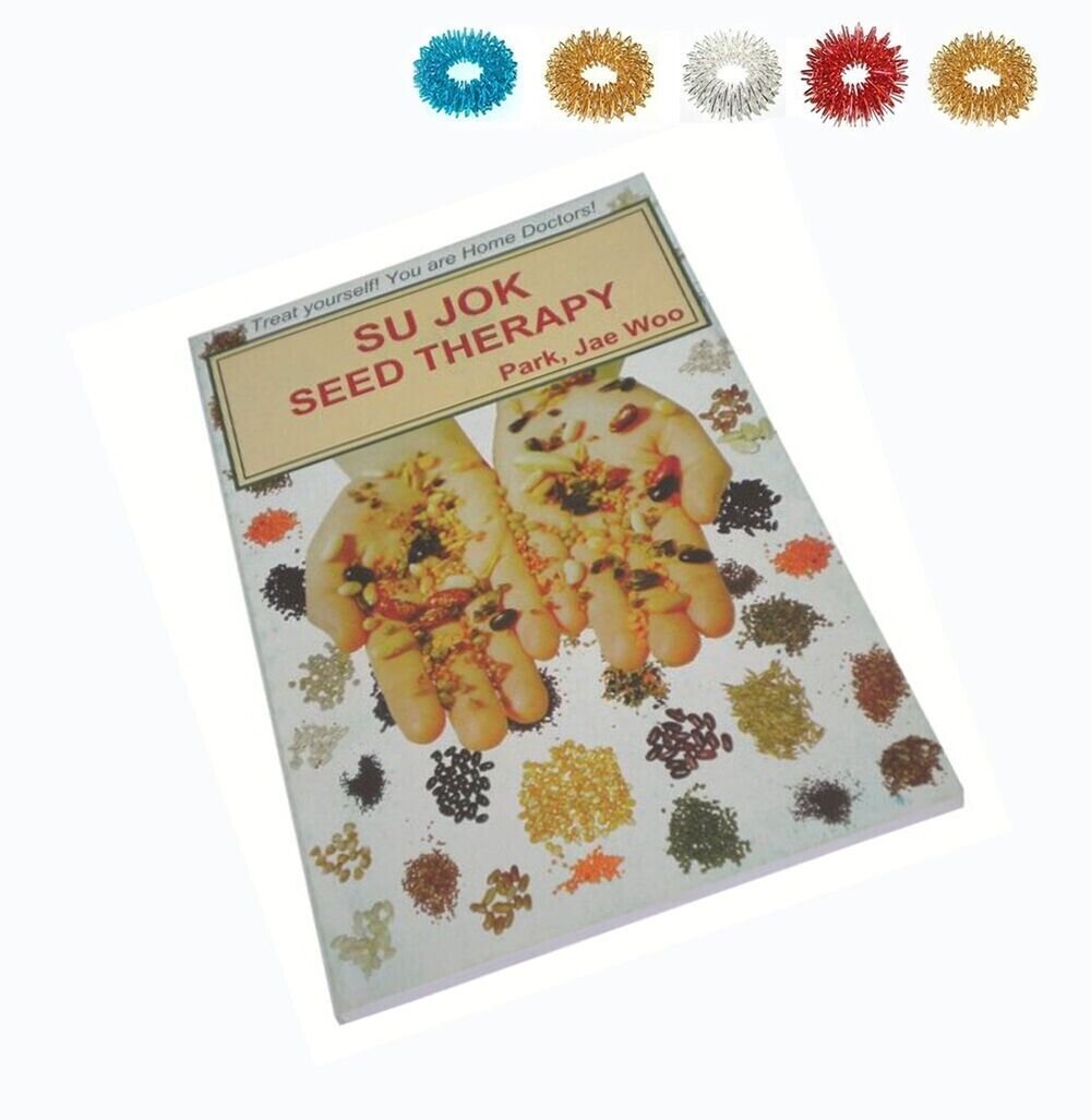 Su Jok Seed Therapy by Prof. Park Jae Woo Book + Free 5 Sujok Acupressure Rings