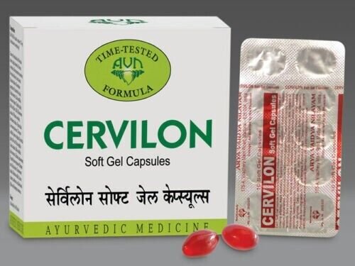 AVN Cervilon Soft Gel Capsules -90 Nos. Herbal Medicine Free Shipping