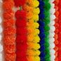Indian Artificial Marigold 50 PC Garland wedding Colorful Flower Decoration Vine