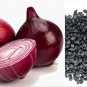 NATURAL EDIBLE ONION SEEDS - BEEJ PYAJ - BEEJ PYAAZ - ALLIUM CEPA