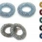 Acupressure Massage Bracelets (2 Large + 2 Small) + Sujok Rings (Set of 5)