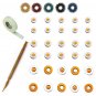 Sujok Chakra Magnets 30 Pcs, Slim Jimmy, Acupressure Rings 5 Pcs, Micropore Tape