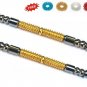 Sujok Acupressure Probe Metal (2in1) Double Rollers Jimmys (Set of 2) + 5 Rings