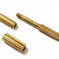 5pcs Sujok Acupressure Brass Metal Diagnostic Center Roller Jimmy + 5 Free Rings