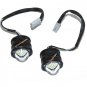 White LED Pilot Lamp Light Fit for Royal Enfield New Classic Reborn 350cc Pair