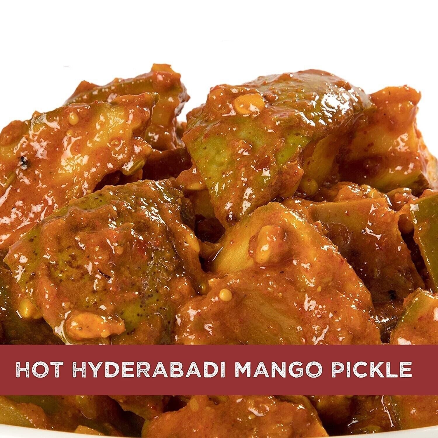 Home Made Mango Pickle in Garlic Ginger Masala 500gm Hot Hyderabadi aam ka achar