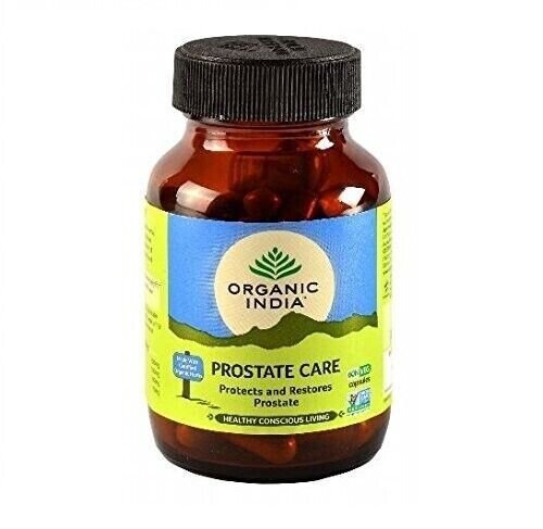 ORGANIC INDIA Prostate Care 60 Veg Capsules,Protects & Restores Prostate