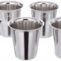 Stainless Steel Glass Set Tea Cup Glasses For Drinkware And Tableware- Pack Of 6
