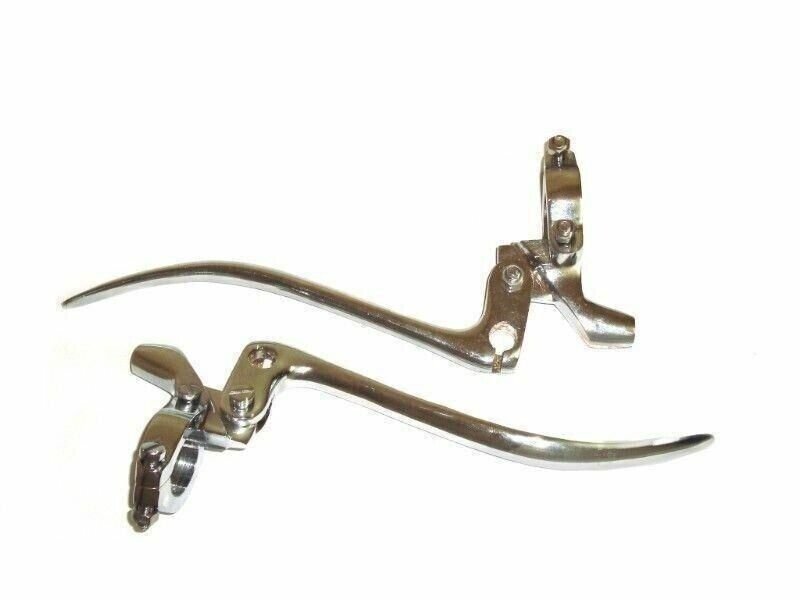 BSA Custom Bobber Chopper Chromed Brake/Clutch Lever Assembly Handlebar For 7/8"