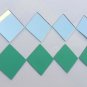 100 Pieces, 7mm Square Silver Craft Glass Mirror Hand Cut Small Tile Decor