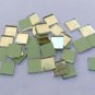 100 Pieces, 7mm Square Silver Craft Glass Mirror Hand Cut Small Tile Decor