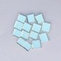 100 Pieces, 7mm Square Silver Craft Glass Mirror Hand Cut Small Tile Decor