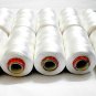 Silk White Thread For Embroidery Bangle Jhumka Jewellery Making 10 Spools - F/S