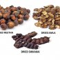 100% Pure Natural Whole Dried Amla, Reetha, Shikakai Raw Herb For Hair Pack