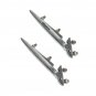 Bonnet Hood Hinges Set + Washers Chrome Plated Pair Morris Oxford 2 Units S2u