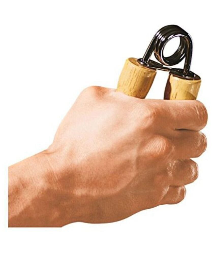 Wooden Hand Grip Power Exerciser Forearm Wrist Strengthener Gripper Fast ship
