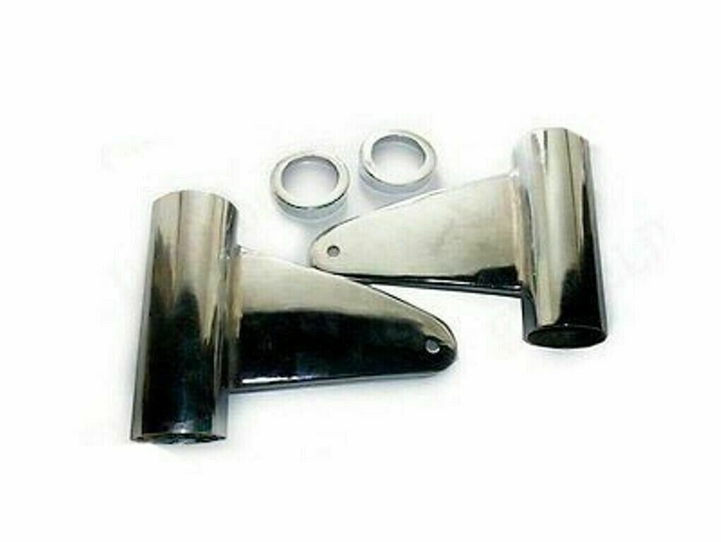 Chrome Plated Headlamp Fork Holding Brackets Fit For Royal Enfield BSA