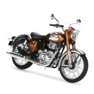 ROYAL ENFIELD CLASSIC 350 CHROME MINIATURE 1: 12 SCALE MODEL CHROME BRONZE