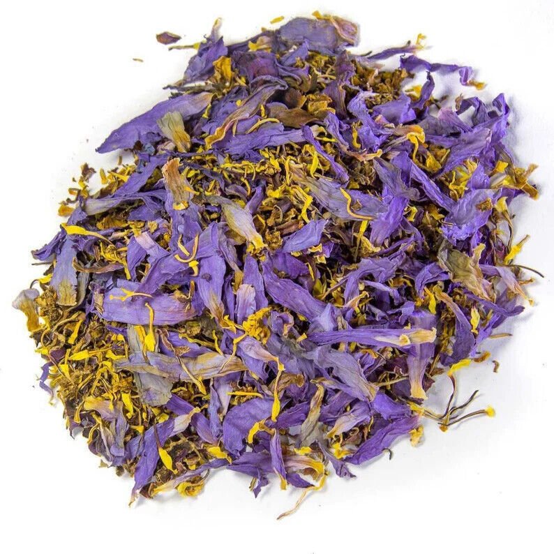 BLUE LOTUS Nymphaea Caerulea Hand Picked Dried Flower 100% Organic ceylon
