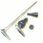 CHOKE KNOB+PETROL TAP LEVER SET CHROME FITS LAMBRETTA LI GP SX TV SERIES 1 2 3