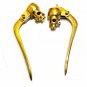 7/8" Inverted Clutch Brake Lever Set Brass for AJS, BSA Triumph