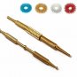 Sujok Acupressure Diagnostic Brass Metal Probe Jimmys (2 Types) + Free 5 Rings