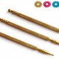 Sujok Probe Acupressure Brass Metal Diagnostic Slim Jimmys 5 Pcs +Free 5pcs Ring