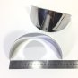 2 X CLASSIC CAR 7" STAINLESS STEEL HEAD LIGHT PEAKS SHADES FOR HEAD LAMP PAIR HQ