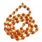 5 Mukhi Rudraksha Mala Five Face Rudraksh Mala Gold Plated Cap 100% Real Mala