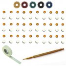 Sujok Therapy Acupressure Byol Point Magnets (Set of 100) + Free 5pcs Sujok Ring