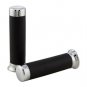 Vespa PX LML Star Stella PX Grips /Handle Grip Set With Crome Cap