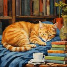 Print ACEO Lovable Cat Home Pet Animal Art Card Limited Edition