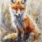 Print ACEO Lovable Red Fox Animal Art Card Limited Edition