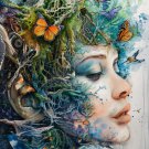 Print ACEO Earth Nymph Woman Art Card Limited Edition