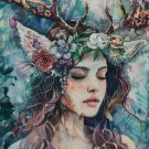 Print ACEO Earth Nymph Woman Art Card Limited Edition