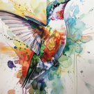Print ACEO Hummingbird Graffiti Art Card Limited Edition