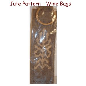 Jute Pattern - Jute Wine Bags