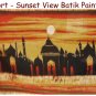 Fort - Sunset View Batik Painting
