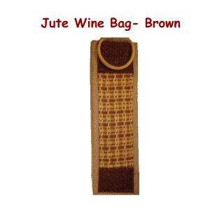 Jute Wine Bags - Patterned